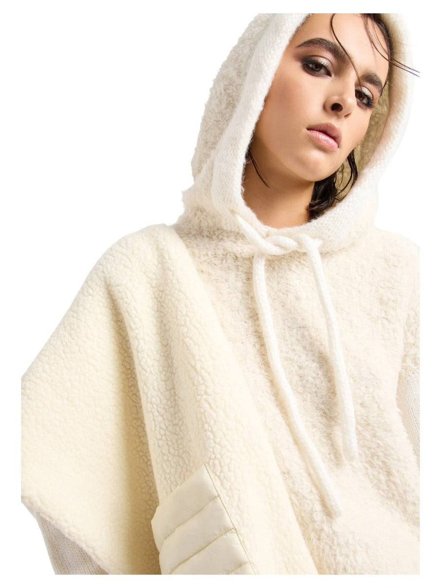 Mantella in misto lana effetto shearling Capsule Chalet-Emporio Armani-Pellicce e shearling-Vittorio Citro Boutique