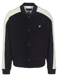 Blouson in lana vergine soft hand con bande a contrasto-Emporio Armani-Giacche-Vittorio Citro Boutique