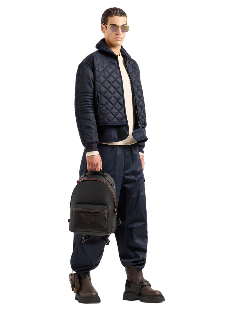 Felpa in jersey heavy con logo bombato-Emporio Armani-Felpe-Vittorio Citro Boutique