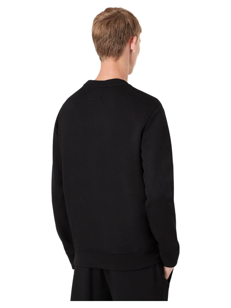 Felpa misto modal con stampa logo-Emporio Armani-Felpe-Vittorio Citro Boutique