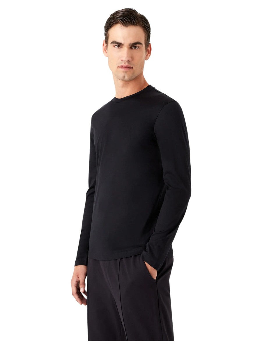 Maglia in jersey misto lyocell Armani Sustainability Values-Emporio Armani-Maglieria-Vittorio Citro Boutique