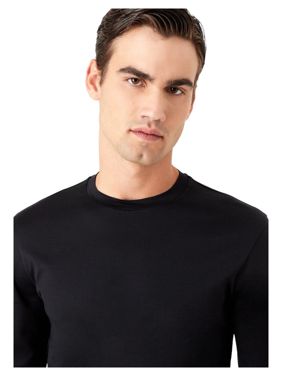 Maglia in jersey misto lyocell Armani Sustainability Values-Emporio Armani-Maglieria-Vittorio Citro Boutique