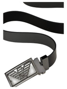 Cintura reversibile in pelle bicolore con lato palmellato-Cinture-Emporio Armani-Vittorio Citro Boutique