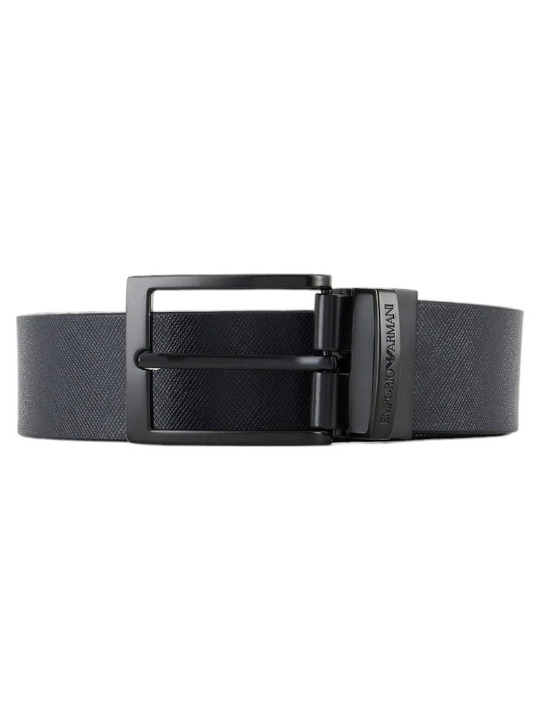 Cintura reversibile in pelle stampa aquila-Emporio Armani-Cinture-Vittorio Citro Boutique