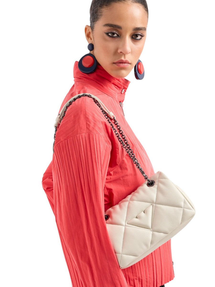 Mini Bag a Tracolla Effetto Nappa Matelassé-Emporio Armani-Pochette-Vittorio Citro Boutique