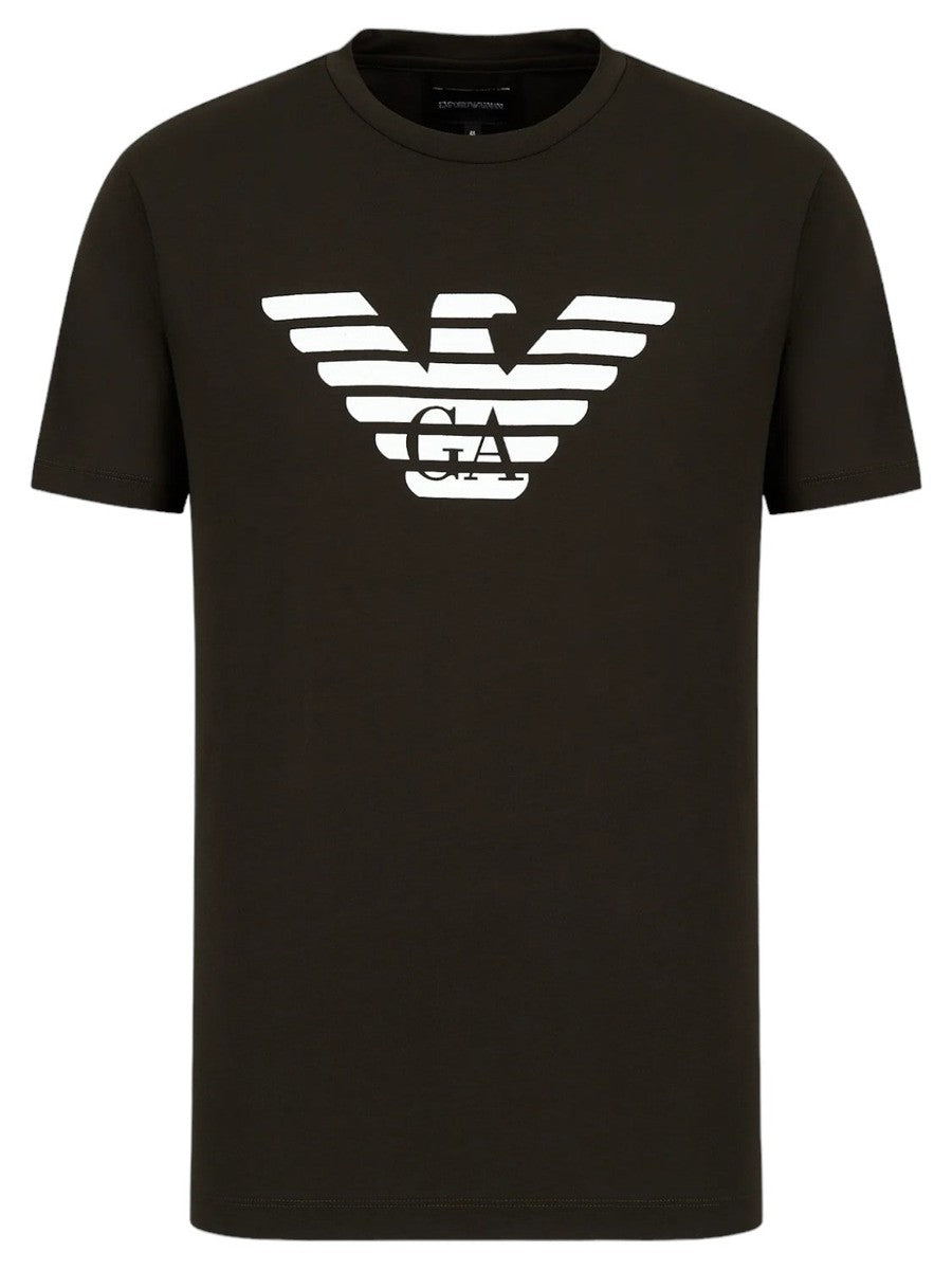 T-shirt in jersey Pima con stampa logo-T-shirt-Emporio Armani-Vittorio Citro Boutique