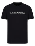T-shirt in jersey Pima con stampa logo-T-shirt-Emporio Armani-Vittorio Citro Boutique