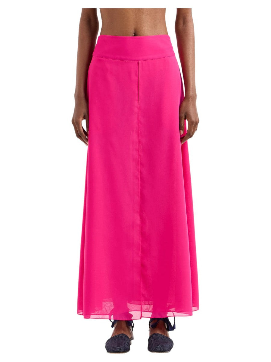 Gonna Lunga in Georgette a Pannelli-Emporio Armani-Gonne-Vittorio Citro Boutique