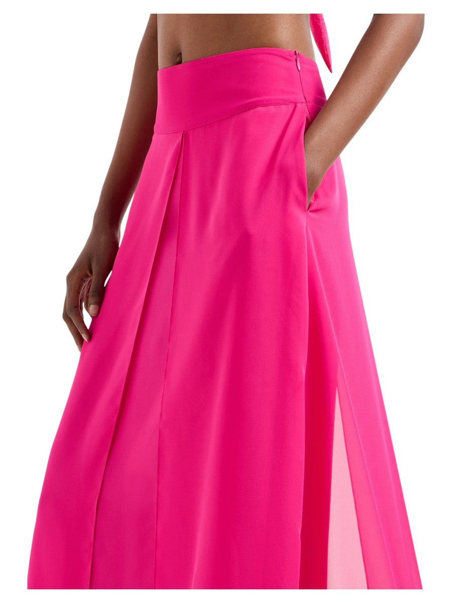 Gonna Lunga in Georgette a Pannelli-Emporio Armani-Gonne-Vittorio Citro Boutique