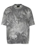 T-shirt over fit in jersey stampa all over con fondo elastico-Emporio Armani-T-shirt-Vittorio Citro Boutique