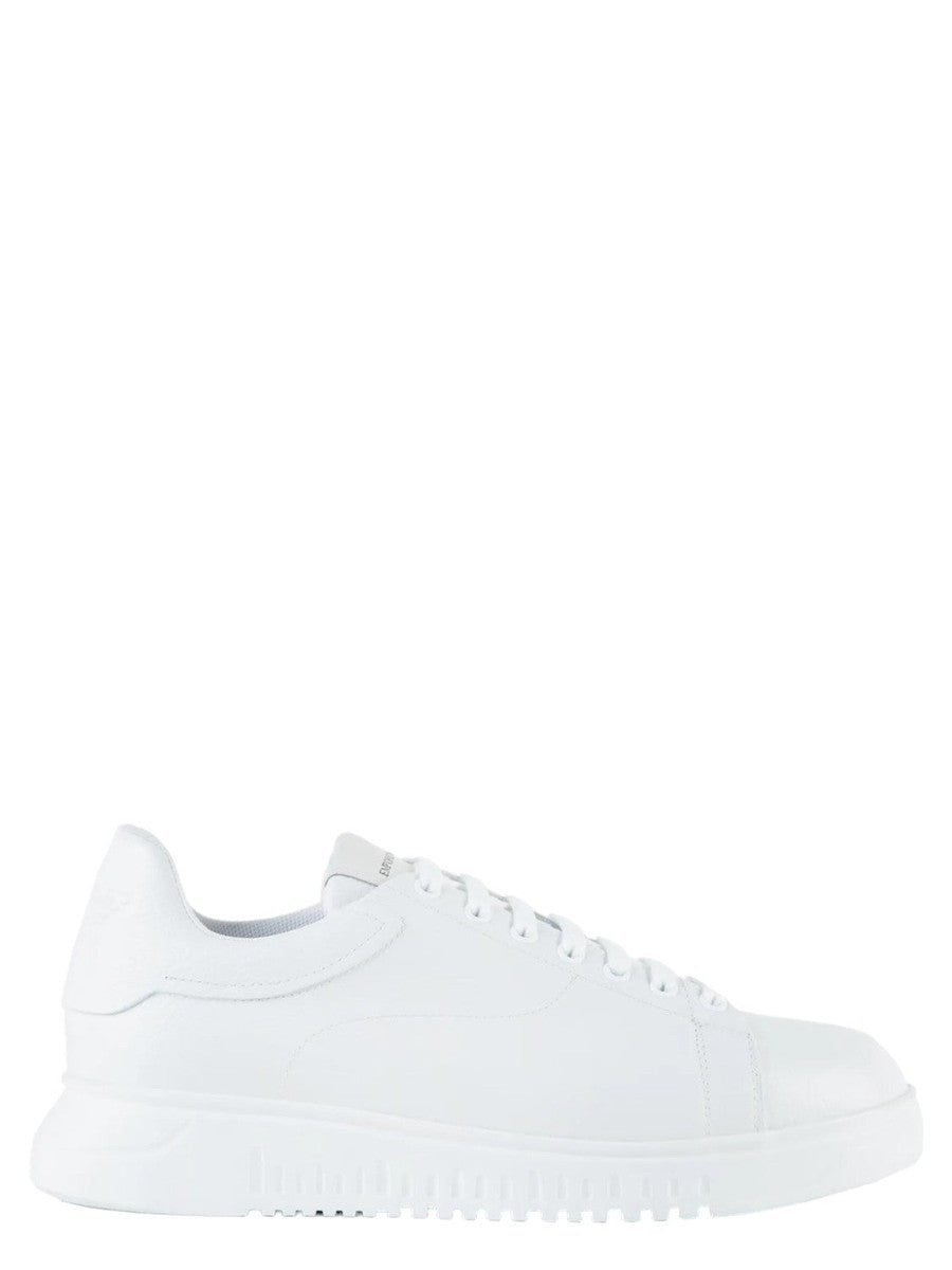 Sneakers Asimmetriche in Pelle Bottalata con Maxi Suola-Emporio Armani-Sneakers-Vittorio Citro Boutique