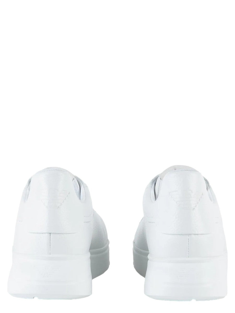 Sneakers Asimmetriche in Pelle Bottalata con Maxi Suola-Emporio Armani-Sneakers-Vittorio Citro Boutique