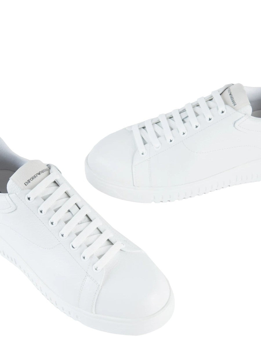 Sneakers Asimmetriche in Pelle Bottalata con Maxi Suola-Emporio Armani-Sneakers-Vittorio Citro Boutique