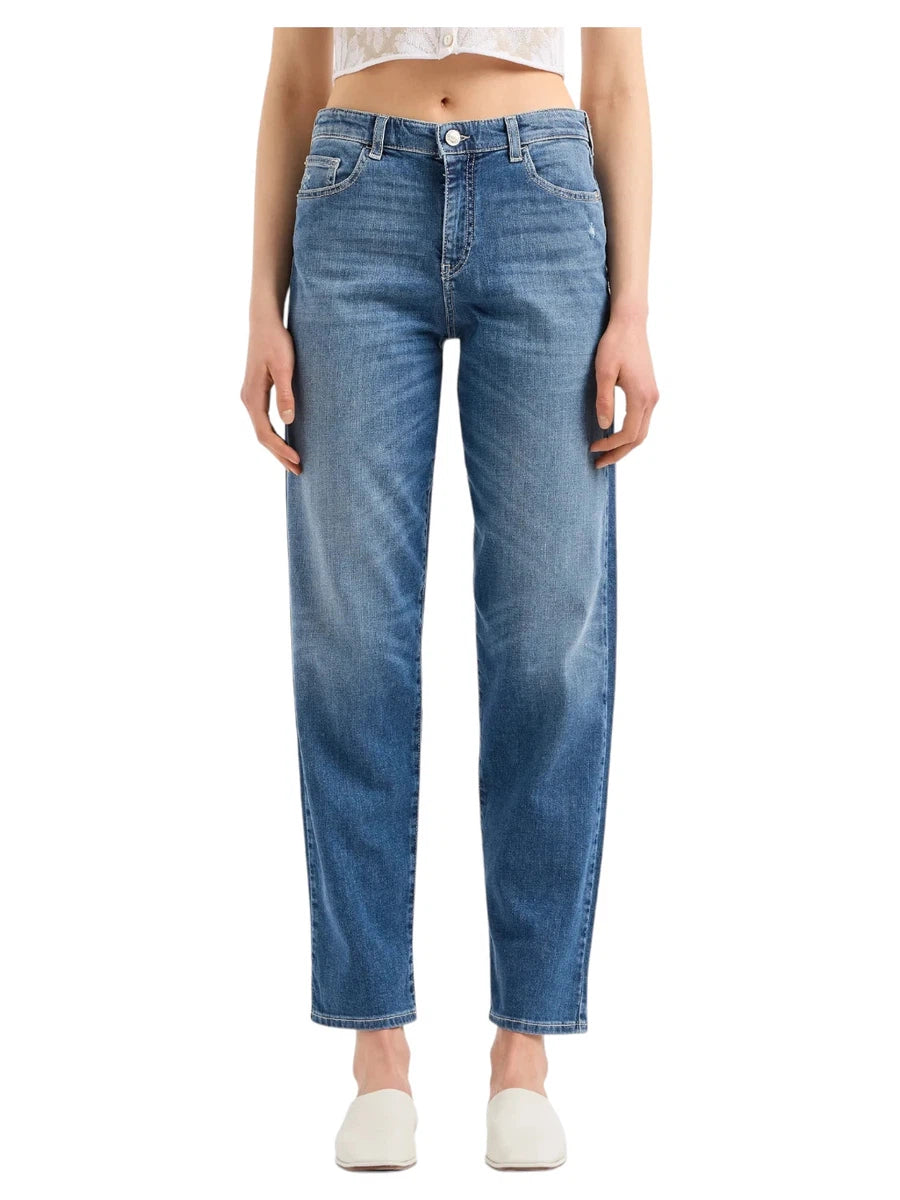 Jeans J90 a Vita Media e Taglio Relaxed-Emporio Armani-Jeans-Vittorio Citro Boutique