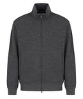 Cardigan full zip in jersey misto lana vergine Travel Essential-Emporio Armani-Maglieria-Vittorio Citro Boutique