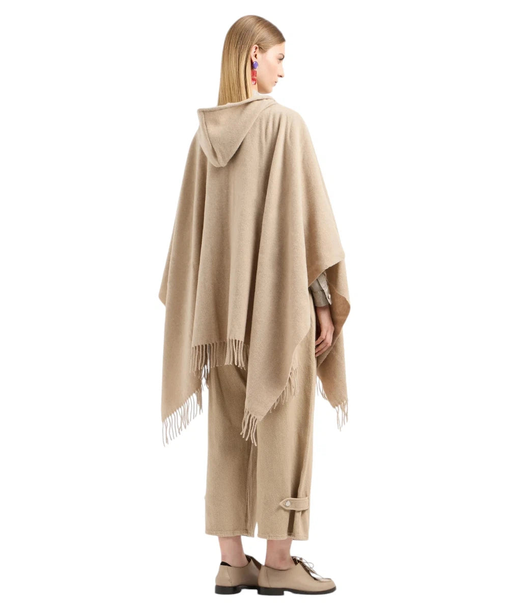 Icon Pure Wool Hooded Cape