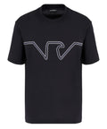 T-shirt in jersey heavy con ricamo logo a rilievo ASV-Emporio Armani-T-shirt-Vittorio Citro Boutique