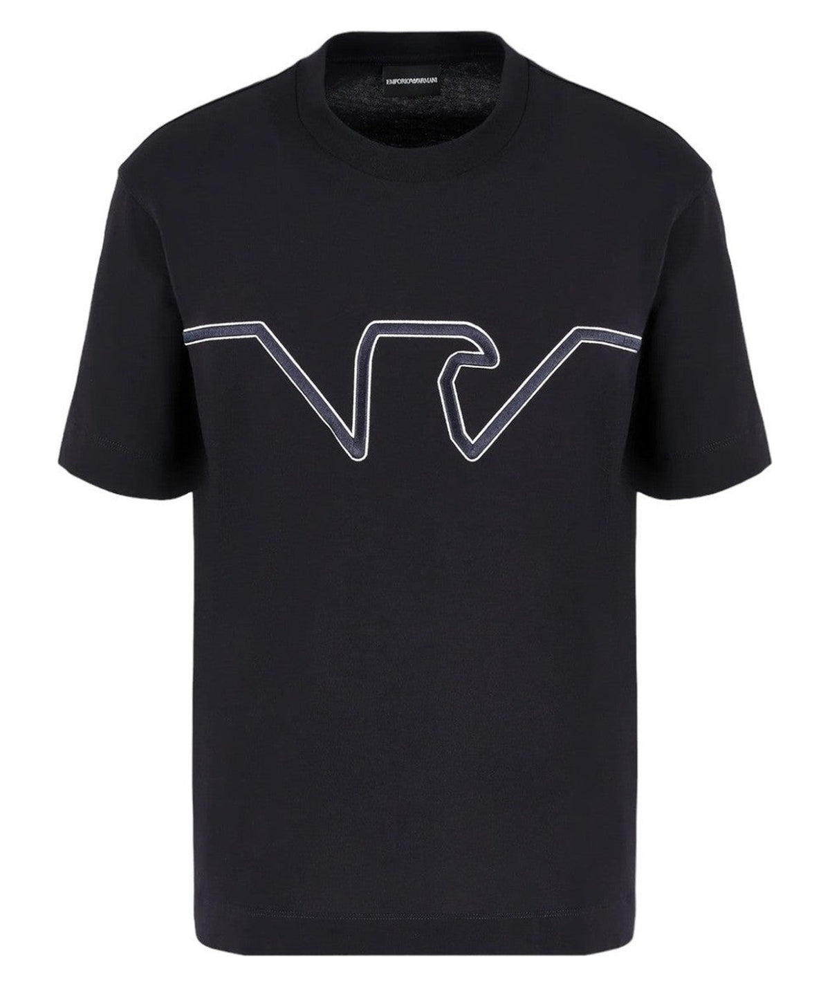 T-shirt in jersey heavy con ricamo logo a rilievo ASV-Emporio Armani-T-shirt-Vittorio Citro Boutique