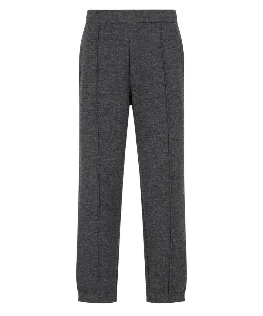 Pantaloni jogger in jersey misto lana vergine Travel Essential-Emporio Armani-Pantaloni-Vittorio Citro Boutique