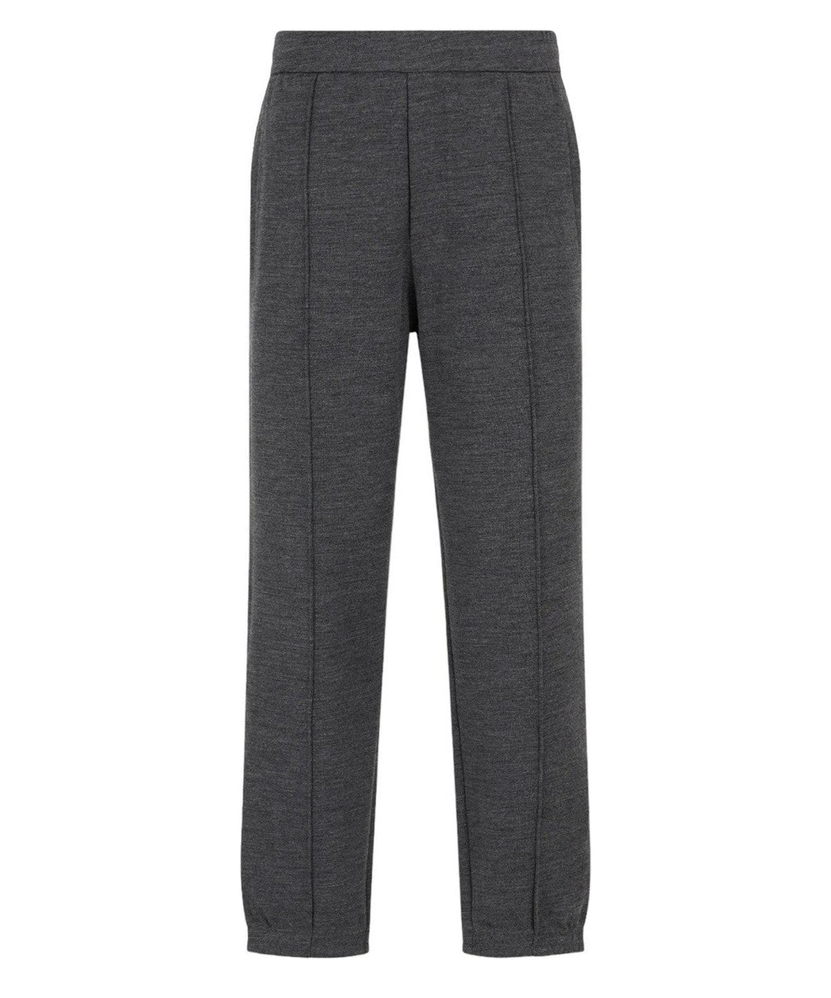 Pantaloni jogger in jersey misto lana vergine Travel Essential-Emporio Armani-Pantaloni-Vittorio Citro Boutique