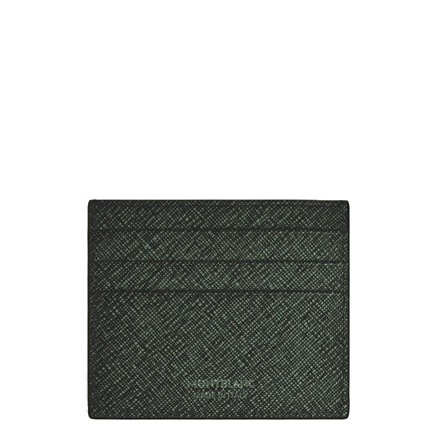 Montblanc 6-pocket card holder in khaki tweed