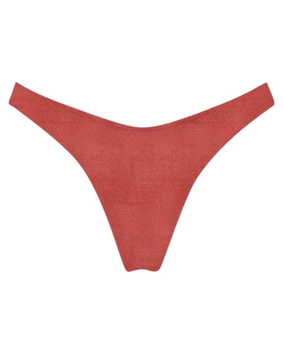 Slip Bikini Donna Naomi Shiny 47 Rosso Mattone-Mc2 Saint Barth-Costumi da bagno-Vittorio Citro Boutique