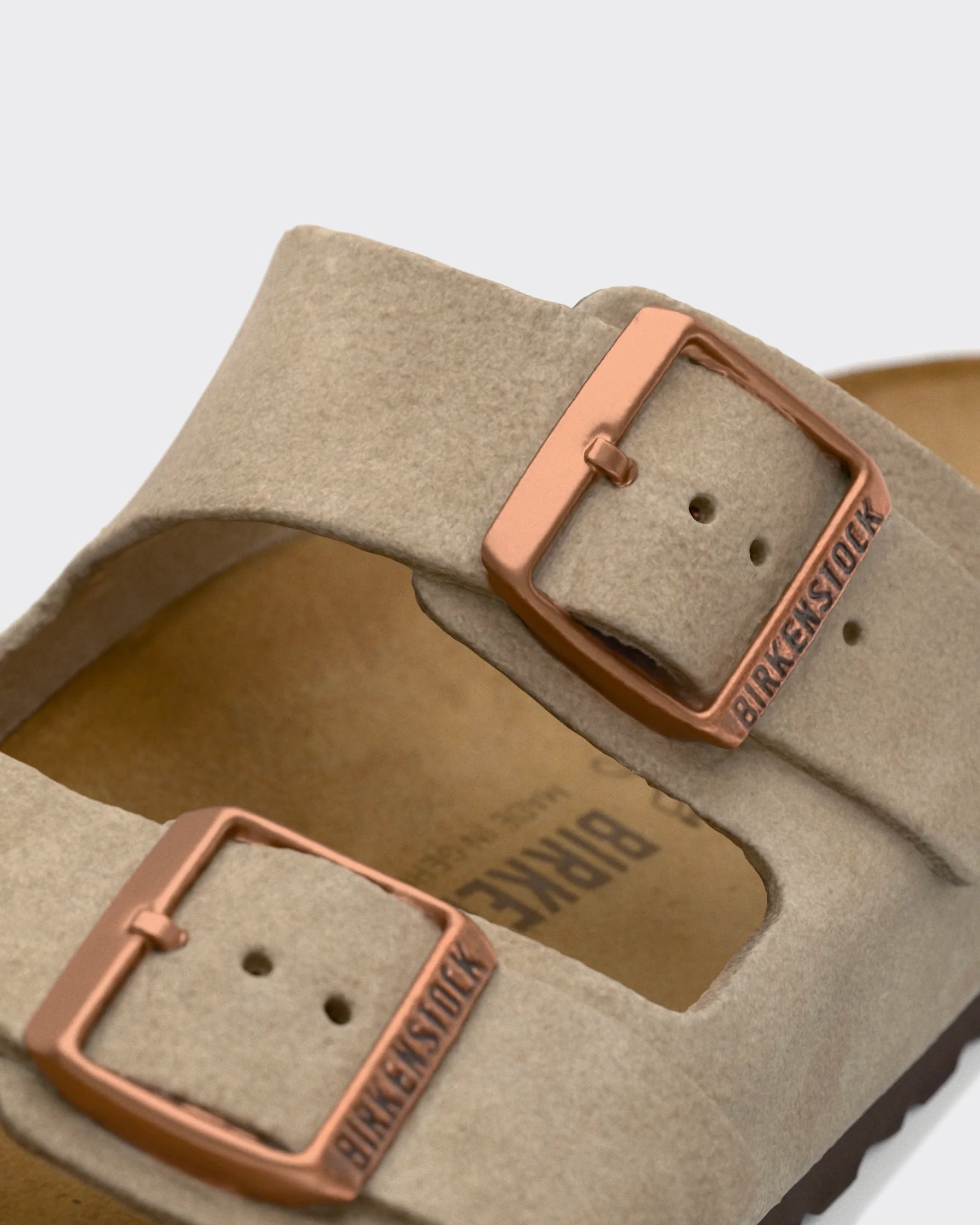 Birkenstock Arizona Wildleder Taupe Sandalen