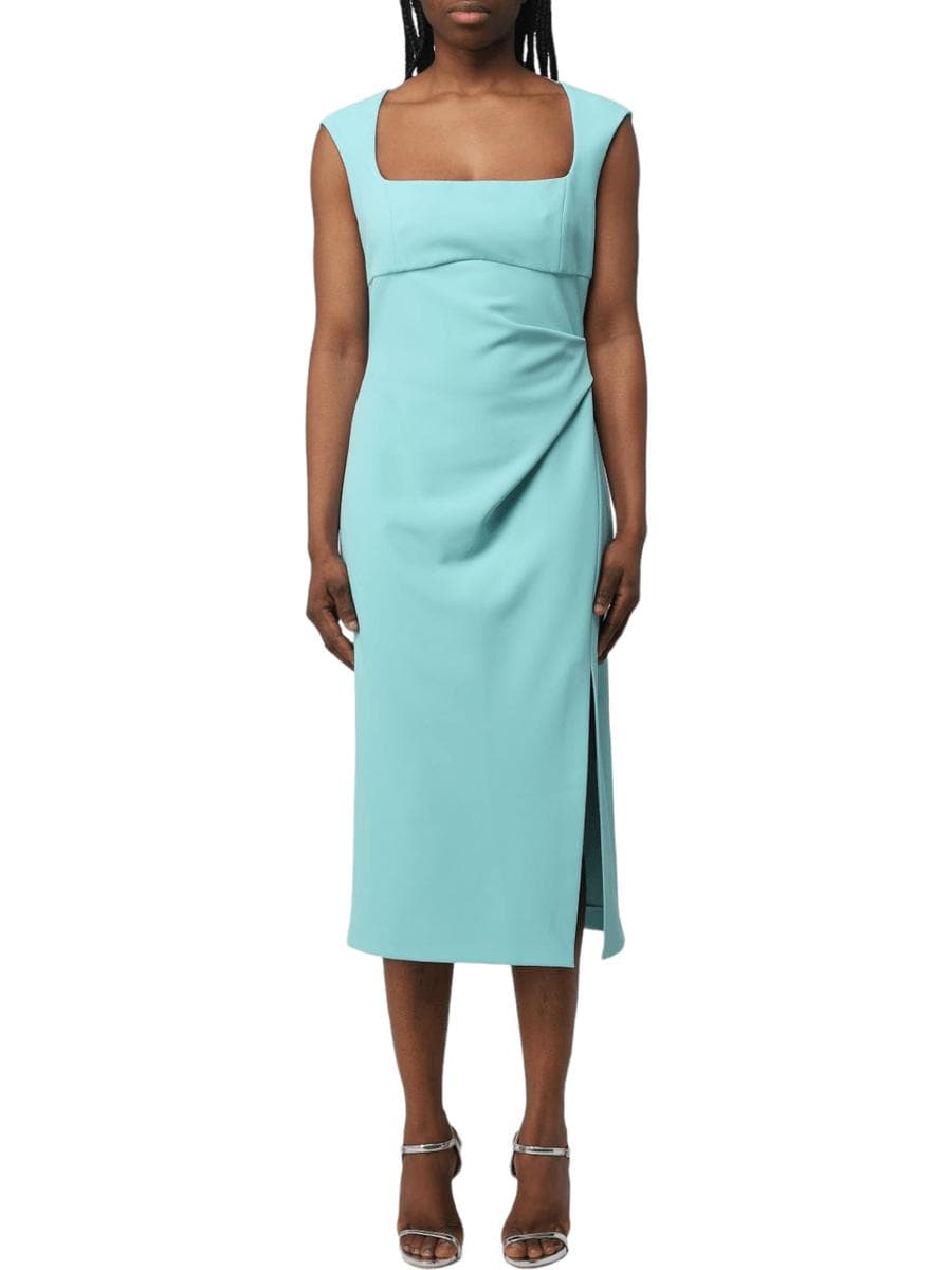 Abito la adela midi con spacco - Vittorio Citro Boutique