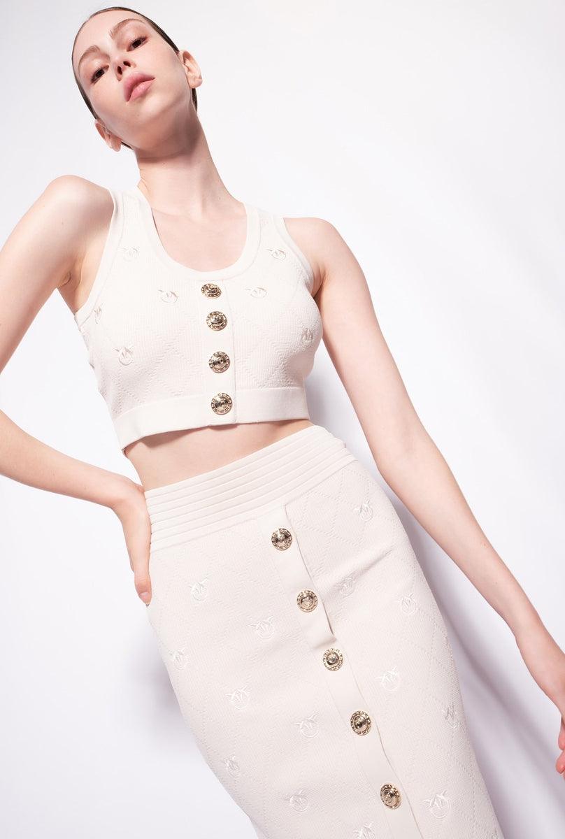 Gonna jacquard love birds - Vittorio Citro Boutique