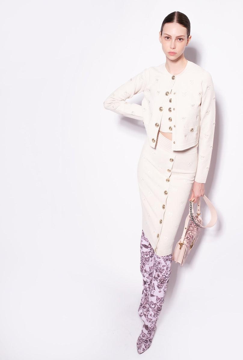 Gonna jacquard love birds - Vittorio Citro Boutique