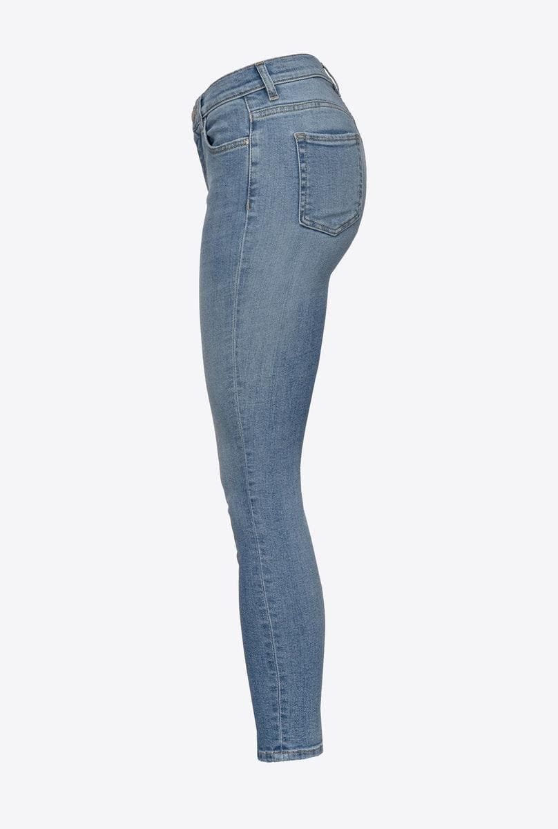 JEANS SABRINA SKINNY DENIM BLUE STRETCH - Vittorio Citro Boutique