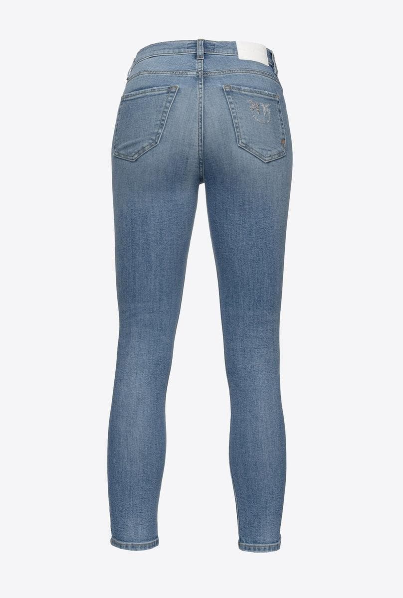 JEANS SABRINA SKINNY DENIM BLUE STRETCH - Vittorio Citro Boutique