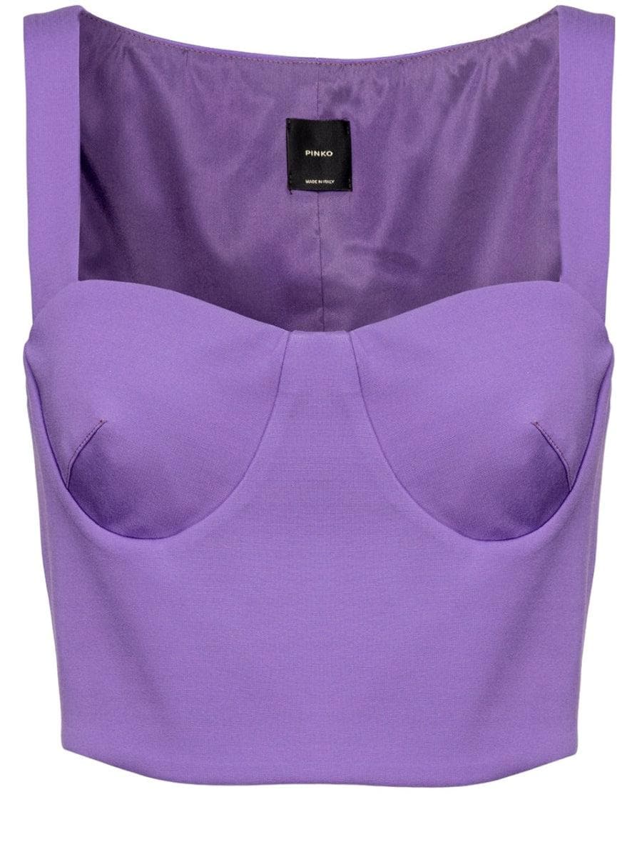 Top corto effetto scuba-Top-Pinko-Vittorio Citro Boutique