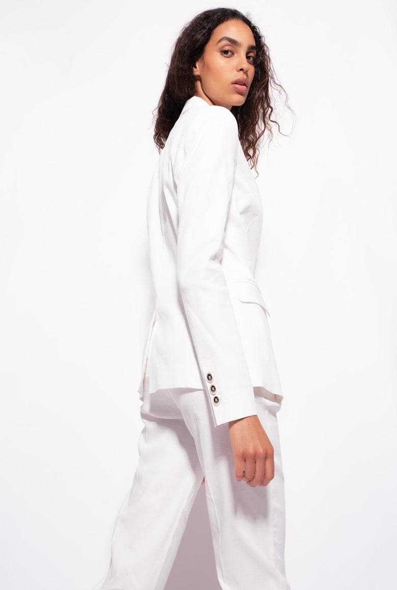 Blazer monopetto in lino - Vittorio Citro Boutique