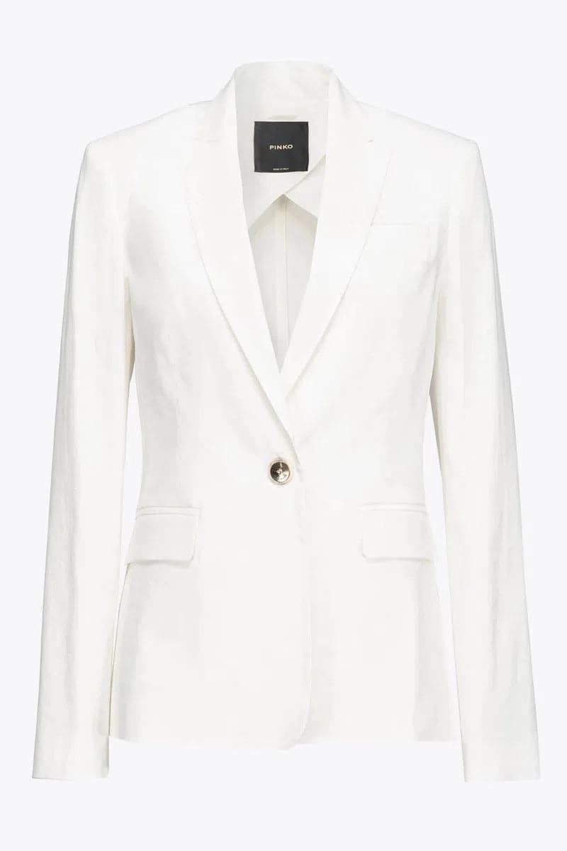 Blazer monopetto in lino - Vittorio Citro Boutique