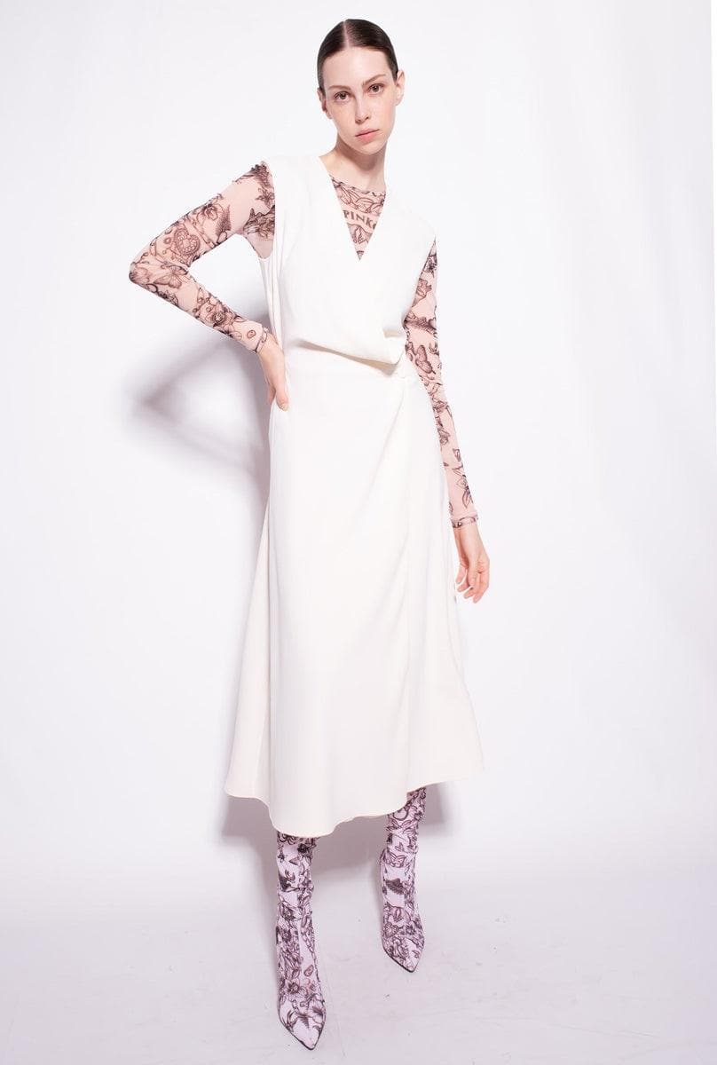 Abito midi crêpe stretch - Vittorio Citro Boutique