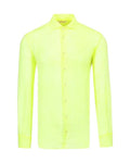 Camicia uomo in lino giallo fluo-Mc2 Saint Barth-Camicie-Vittorio Citro Boutique