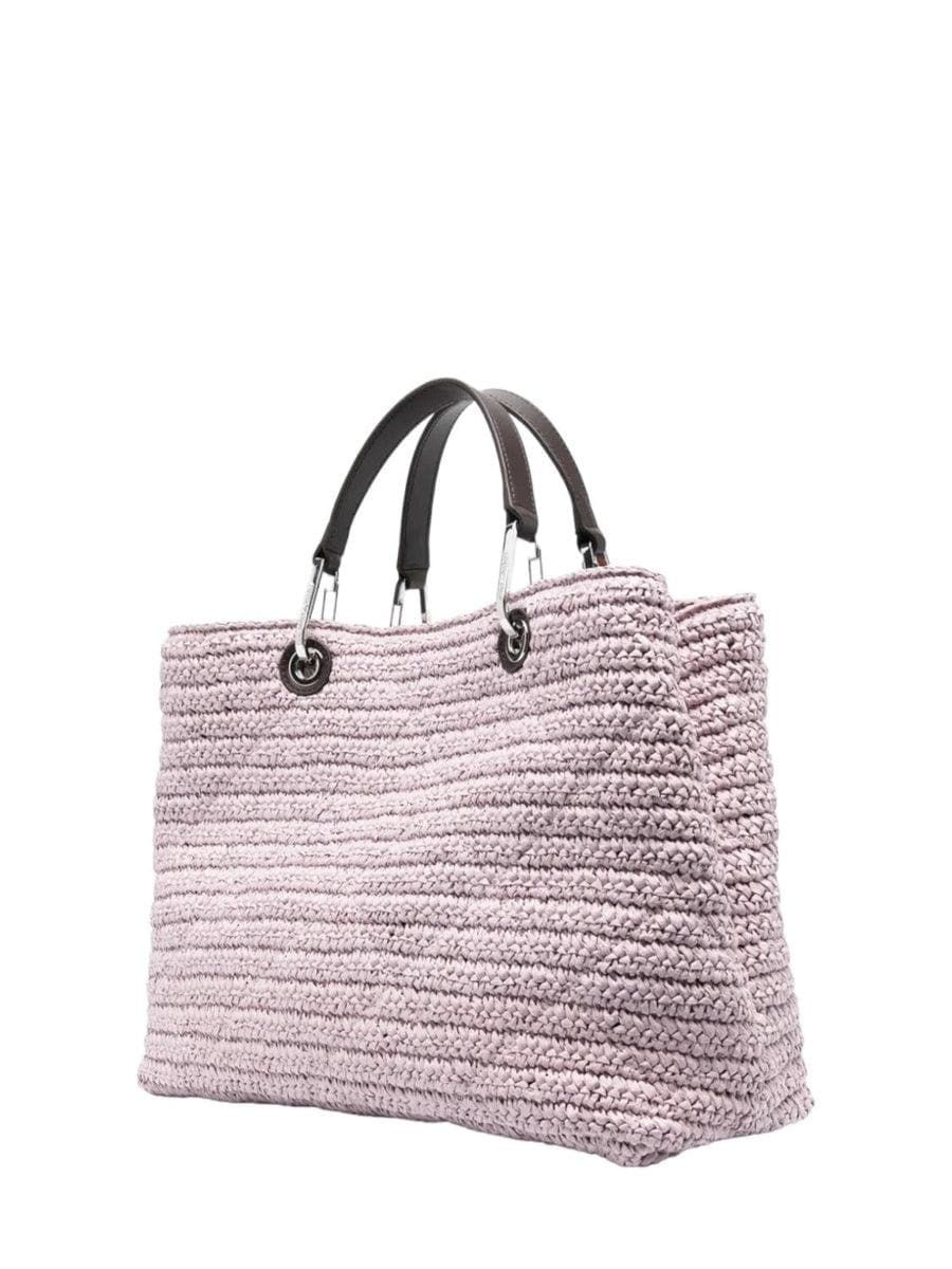 Shopper MyEA Bag media in paglia matelassé - Vittorio Citro Boutique