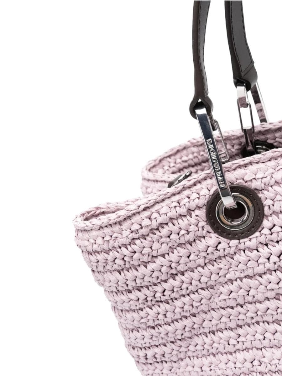 Shopper MyEA Bag media in paglia matelassé - Vittorio Citro Boutique