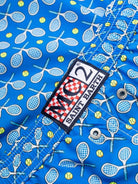 Pantaloncini da bagno uomo in tessuto leggero con stampa tennis - Vittorio Citro Boutique