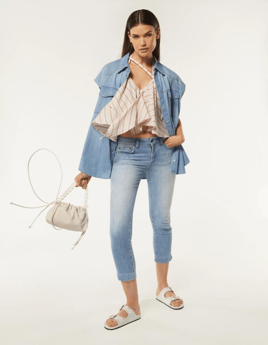 Jeans Rose slim in denim stretch - Vittorio Citro Boutique