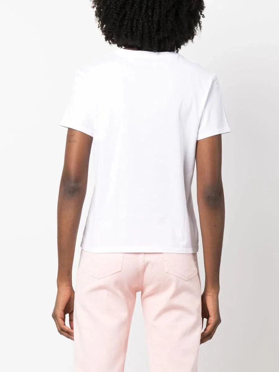 T-shirt con logo impreziosito da strass-T-shirt-Mc2 Saint Barth-Vittorio Citro Boutique