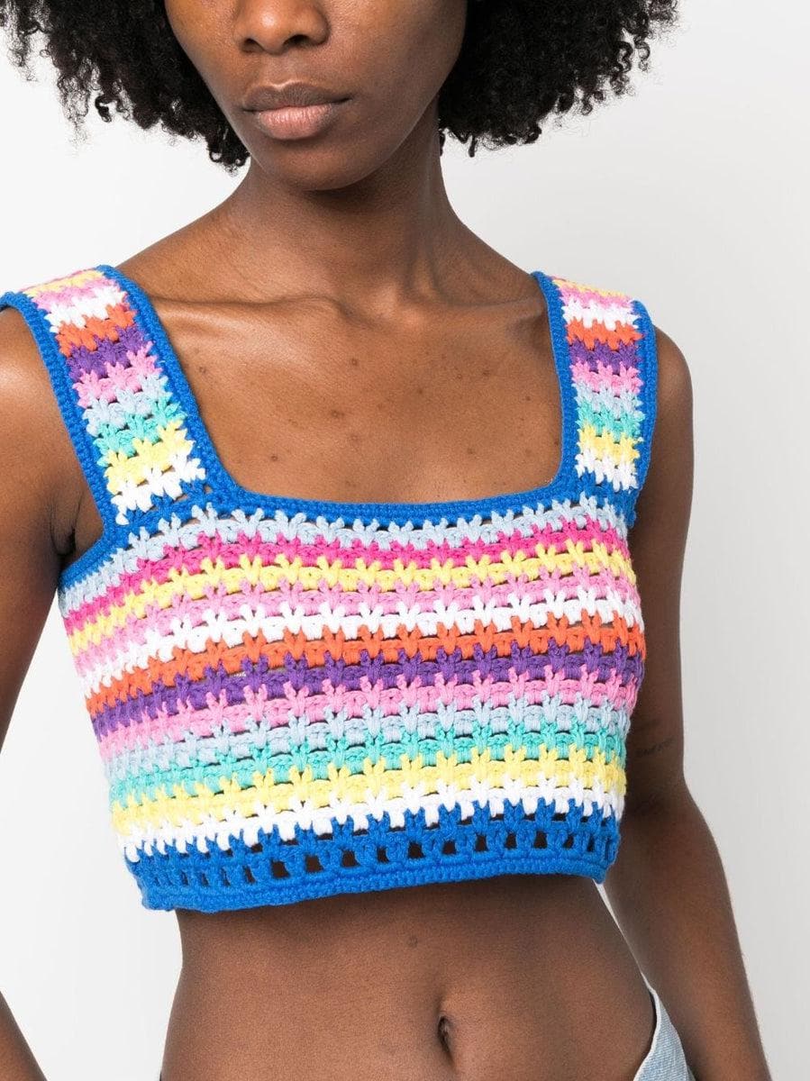 TOP HALIMA CROCHET MULTICOLOR-Top-Mc2 Saint Barth-Vittorio Citro Boutique