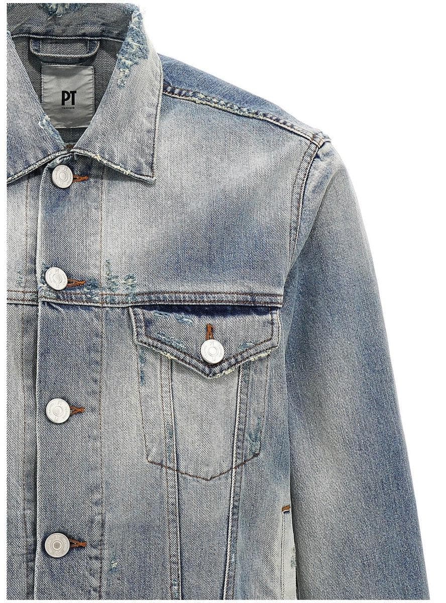 Giubbino in denim-Giacche-Pt Torino-Vittorio Citro Boutique