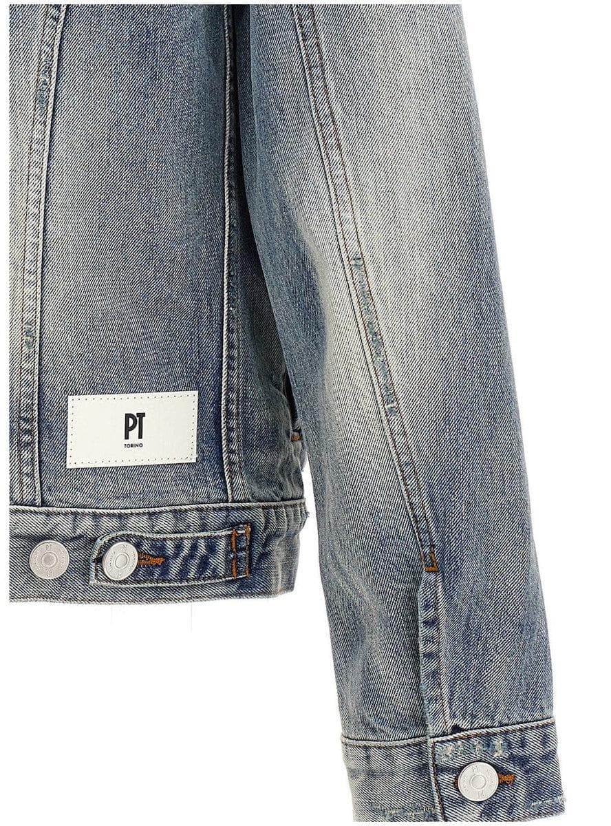 Giubbino in denim-Giacche-Pt Torino-Vittorio Citro Boutique