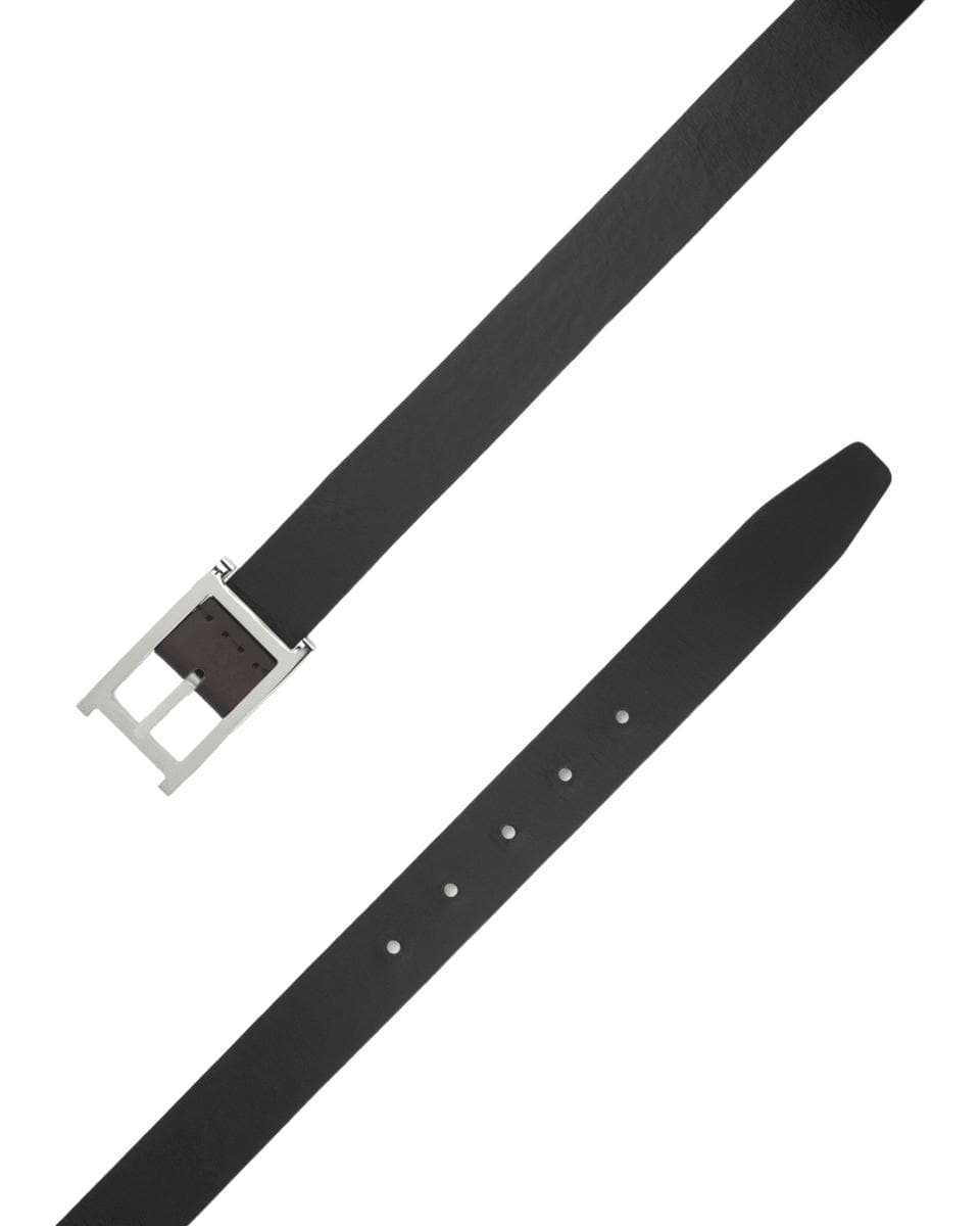 Cintura monaco double b in pelle 3 cm - Vittorio Citro Boutique