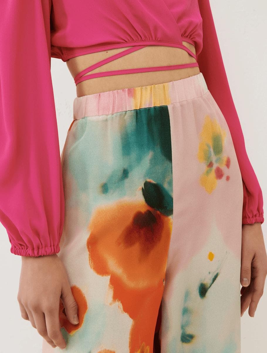 Pantaloni in crêpe de Chine di seta - Vittorio Citro Boutique