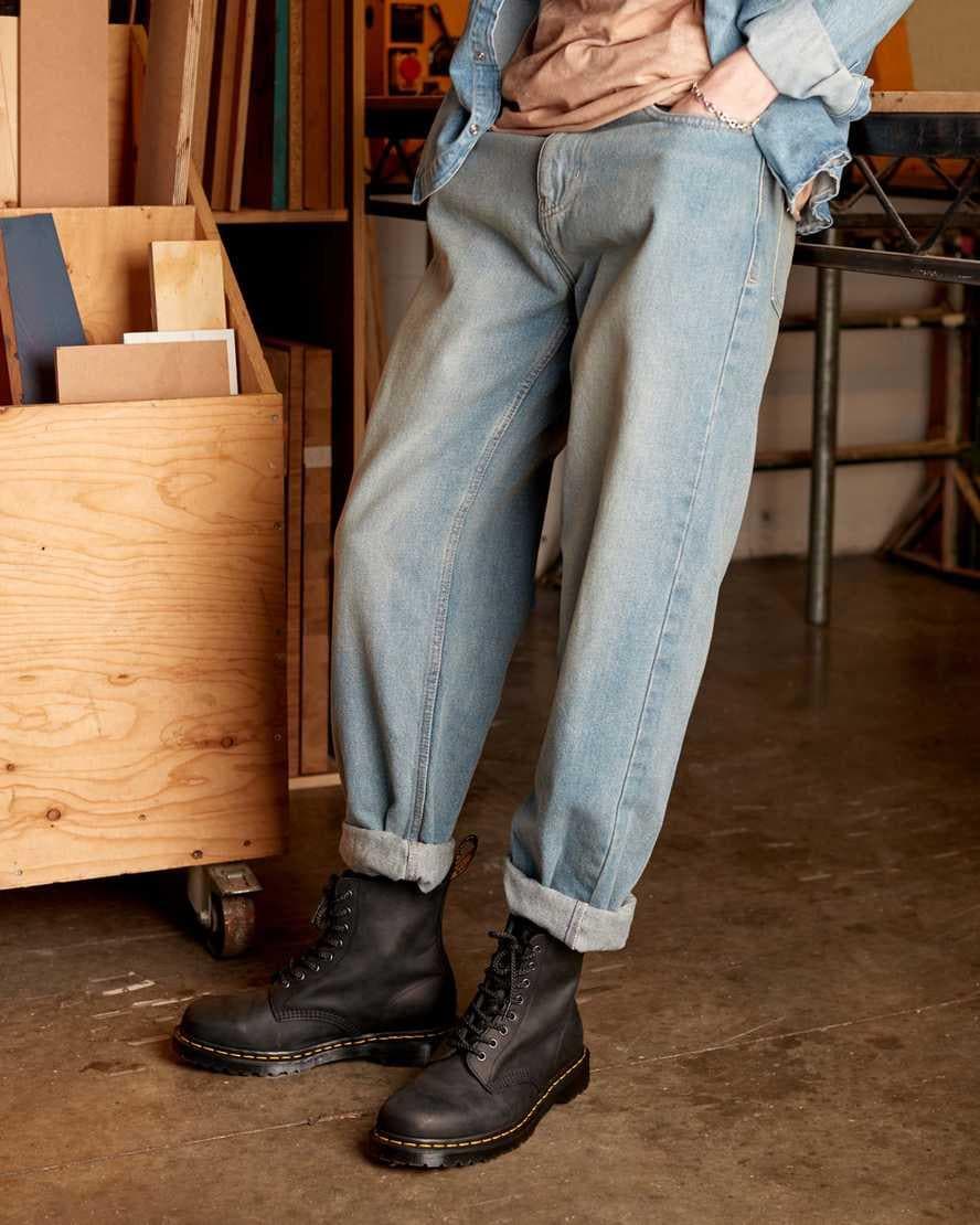 Stivali 1460 pascal in pelle cerata pieno fiore - Vittorio Citro Boutique