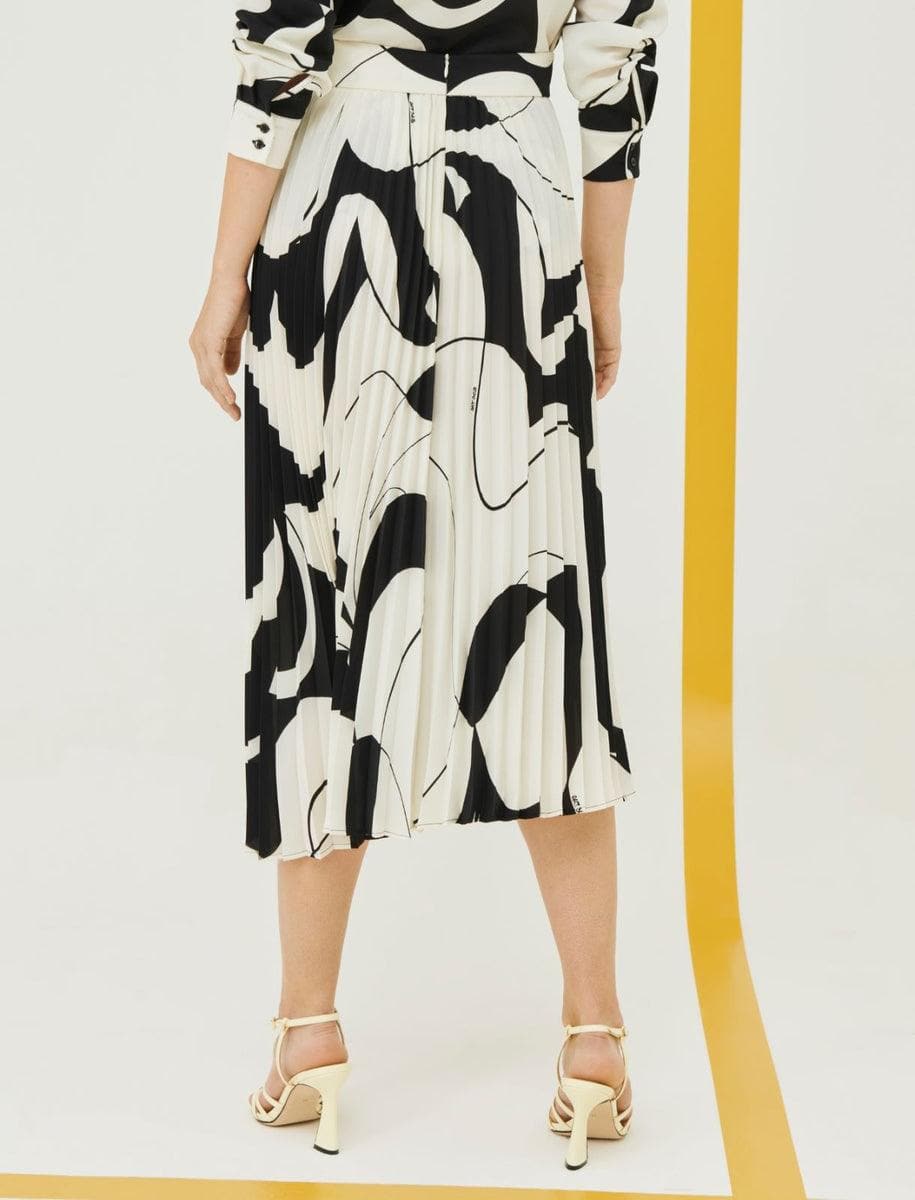 Gonna plissettata a fantasia - Vittorio Citro Boutique