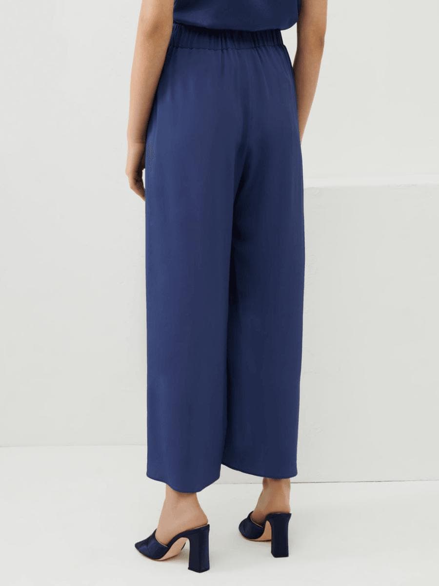 Pantaloni in crêpe de Chine misto seta - Vittorio Citro Boutique